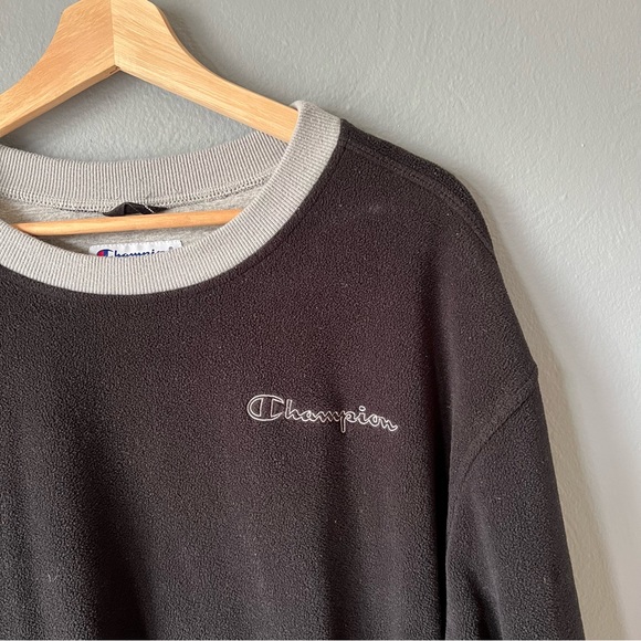 Vintage Champion Fleece Crewneck Sz L - Picture 3 of 6